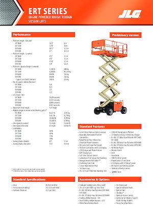 Wheeled scissor lifts JLG ERT4069