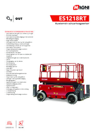 Wheeled scissor lifts MAGNI ES1218RT