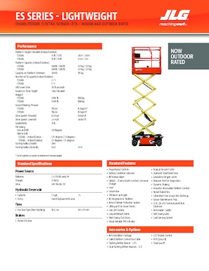 Tekerlekli makas asansörleri JLG ES1330L