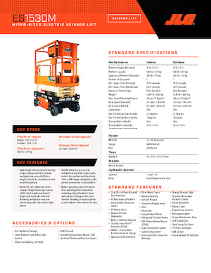Wheeled scissor lifts JLG ES1530M