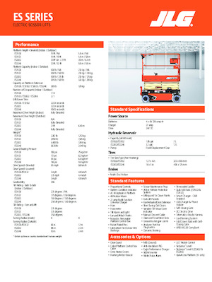 Tekerlekli makas asansörleri JLG ES2632