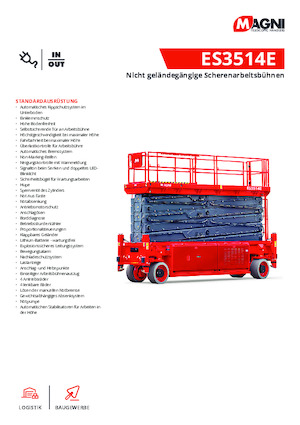 Tekerlekli makas asansörleri MAGNI ES3514E