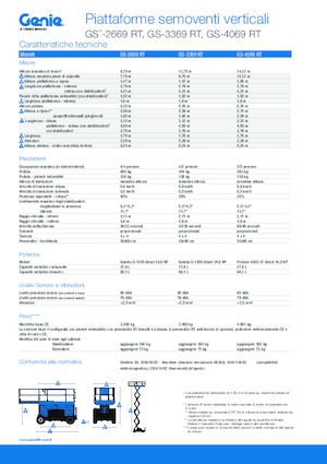 Wheeled scissor lifts Genie GS-3369 RT