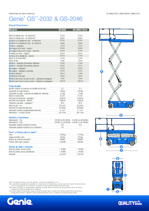 Wheeled scissor lifts Genie GS-2046 E-Drive