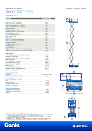 Wheeled scissor lifts Genie GS-4046