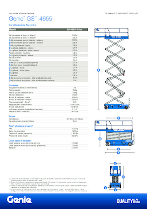 Wheeled scissor lifts Genie GS-4655 E-Drive