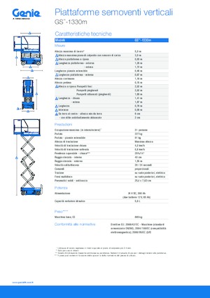Wheeled scissor lifts Genie GS-1330