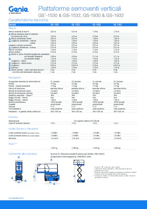 Wheeled scissor lifts Genie GS-1930 Hydraulic