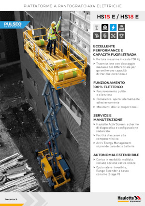 Wheeled scissor lifts Haulotte HS18E