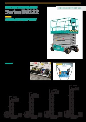 Tekerlekli makas asansörleri Imer IM 10122