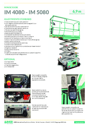 Wheeled scissor lifts Imer IM 5080 H
