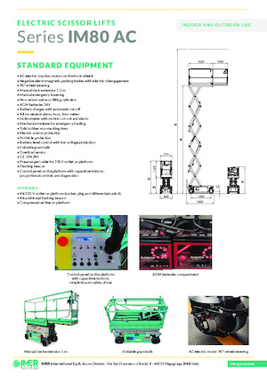 Wheeled scissor lifts Imer IM 5980 AC