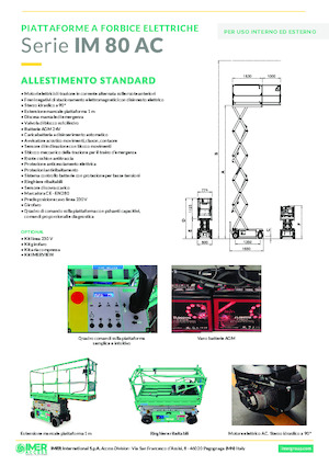 Wheeled scissor lifts Imer IM 5980 AC