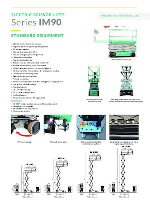 Wheeled scissor lifts Imer IM 10090