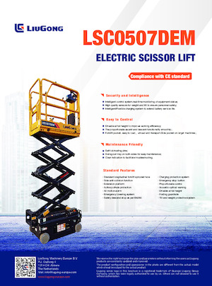 Tekerlekli makas asansörleri Liugong LSC0507DEM