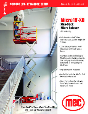 Wheeled scissor lifts MEC Micro 19-XD