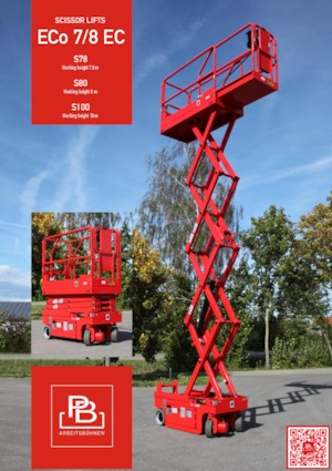 Wheeled scissor lifts PB PB ECo S100-8EC