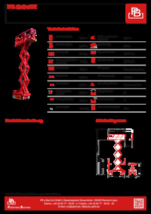 Wheeled scissor lifts PB PB ECo S78-7EZ