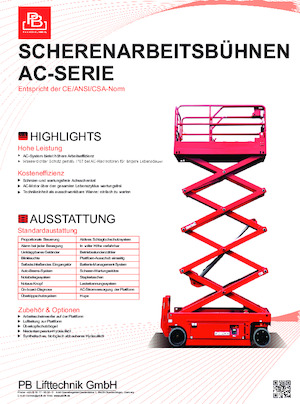 Wheeled scissor lifts PB PB S160-14EZ