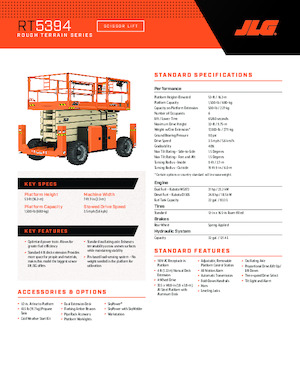 Wheeled scissor lifts JLG RT5394