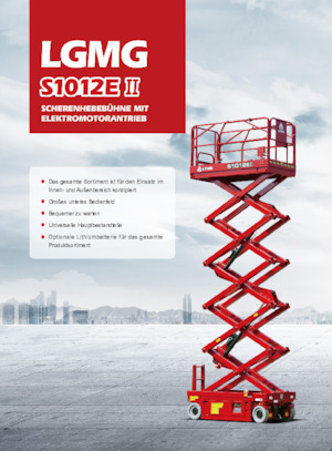 Tekerlekli makas asansörleri LGMG  S1012EII-Li