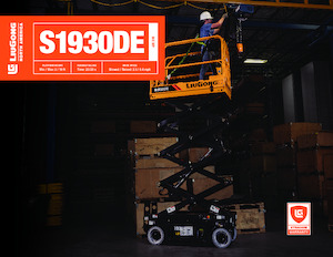 Tekerlekli makas asansörleri Liugong S1930DE