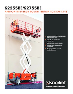 Wheeled scissor lifts Snorkel S2755BE