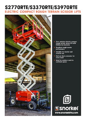 Wheeled scissor lifts Snorkel S3370RTE