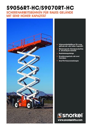 Wheeled scissor lifts Snorkel S9070RT-HC