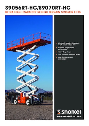 Wheeled scissor lifts Snorkel S9070RT-HC