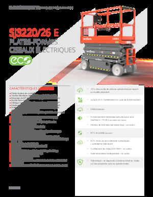 Wheeled scissor lifts Skyjack SJ3226E