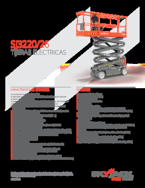 Wheeled scissor lifts Skyjack SJ3220