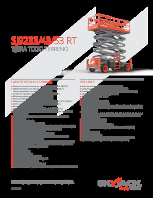 Tekerlekli makas asansörleri Skyjack SJ9233 RT