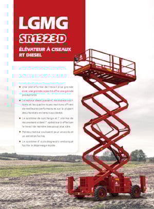 Wheeled scissor lifts LGMG  SR1323D