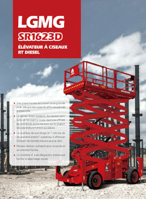 Wheeled scissor lifts LGMG  SR1623D
