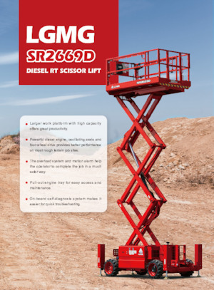 Wheeled scissor lifts LGMG  SR2669D