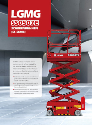 Tekerlekli makas asansörleri LGMG  SS0507E 