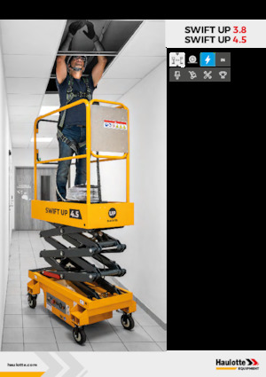 Wheeled scissor lifts Haulotte Swift Up 3.8