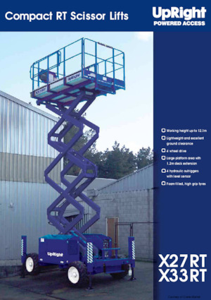 Wheeled scissor lifts UpRight X 33 RT