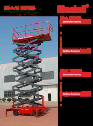 Tekerlekli makas asansörleri Mantall XE-A140S