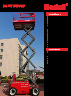 Tekerlekli makas asansörleri Mantall XE140RT