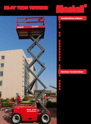 Tekerlekli makas asansörleri Mantall XE140RT