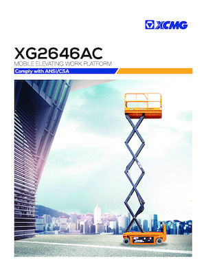 Tekerlekli makas asansörleri XCMG XG2646AC 