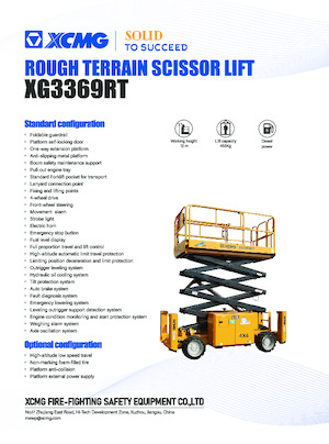 Wheeled scissor lifts XCMG XG3369RT