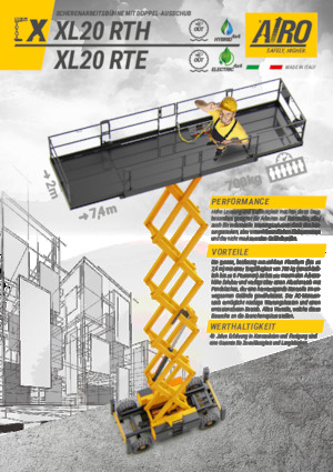 Wheeled scissor lifts AIRO XL20 RTE
