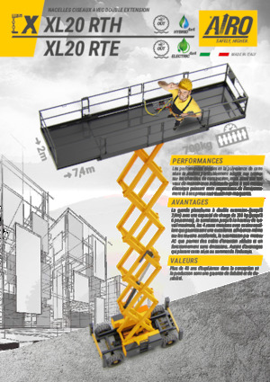 Wheeled scissor lifts AIRO XL20 RTE