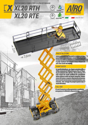 Wheeled scissor lifts AIRO XL20 RTE