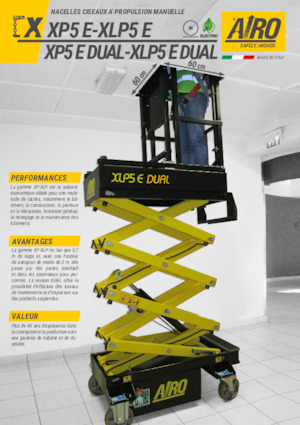 Wheeled scissor lifts AIRO XLP5 E DUAL