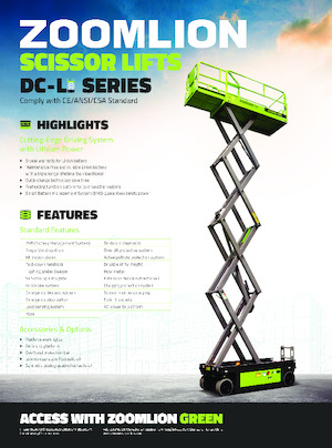 Tekerlekli makas asansörleri Zoomlion ZS0812AC-Li