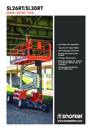 Wheeled scissor lifts Snorkel SL26RT